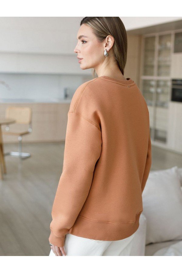 V W061.22 Свитшот женский охра