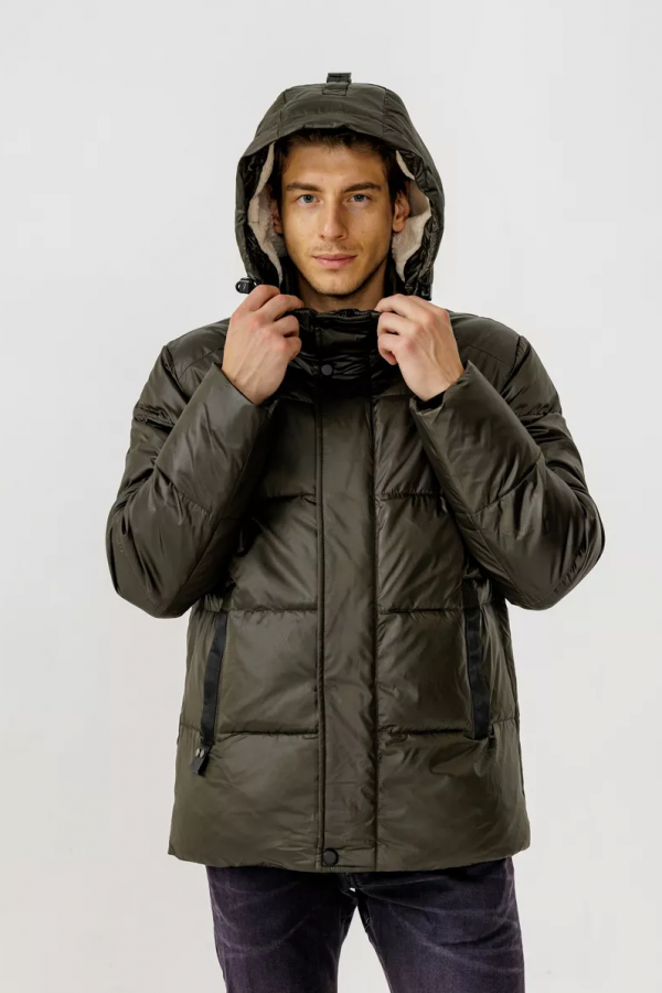 A M23210 Куртка (пуховик) мужской хаки