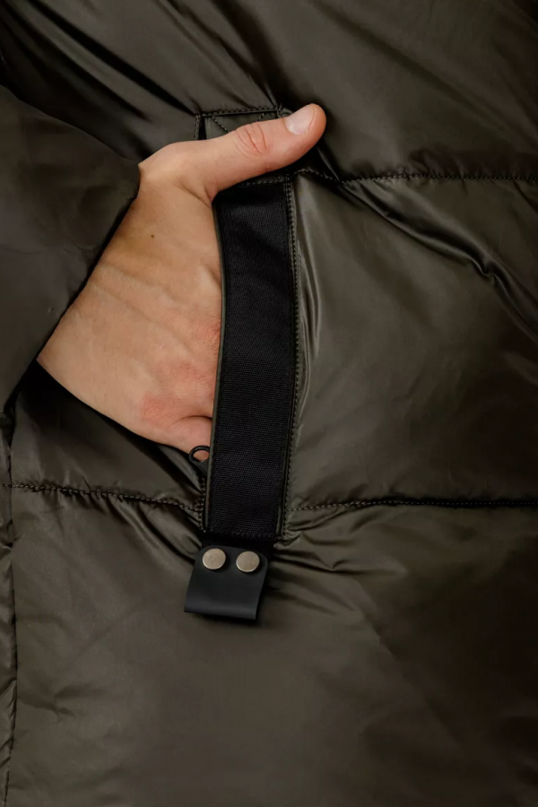 A M23210 Куртка (пуховик) мужской хаки