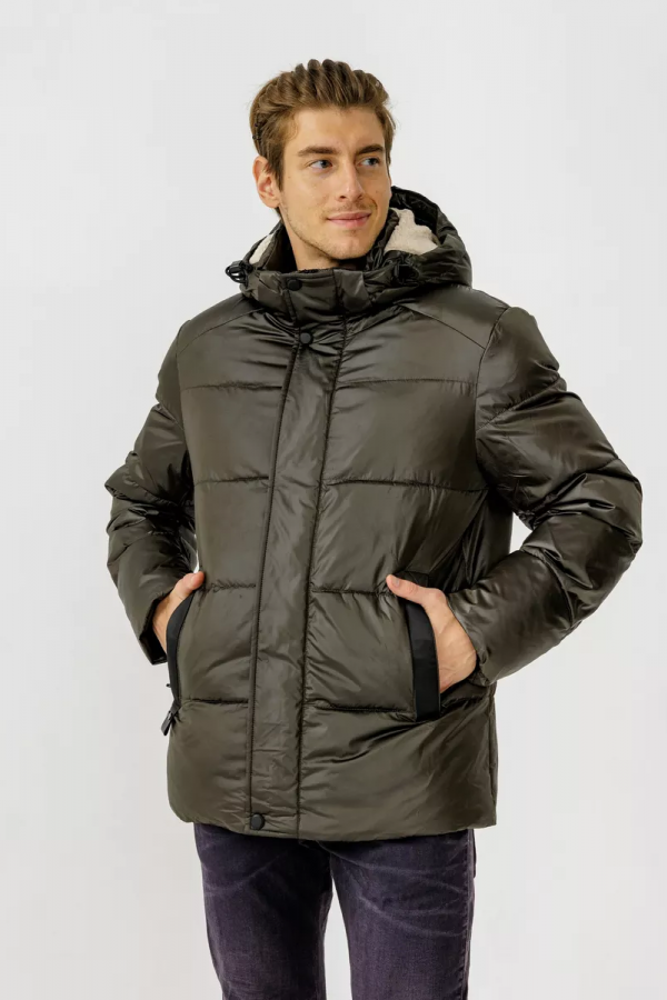 A M23210 Куртка (пуховик) мужской хаки