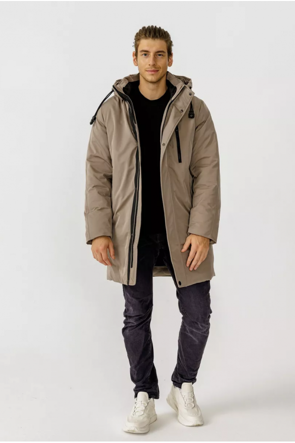 A M23213 Куртка (пуховик) мужской бежевый