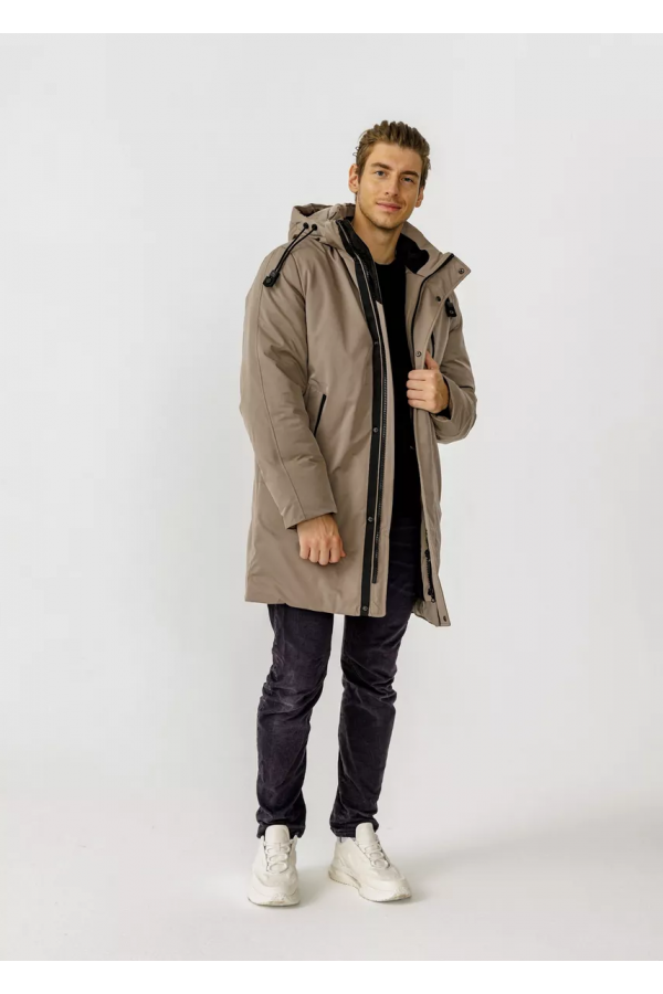 A M23213 Куртка (пуховик) мужской бежевый