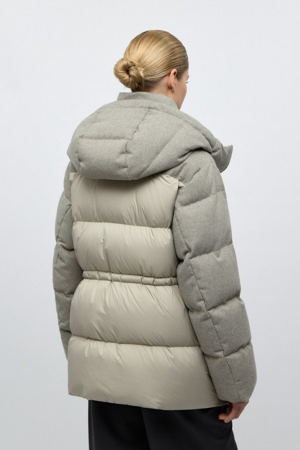 CS W250521.55 Пуховая куртка серо-бежевый