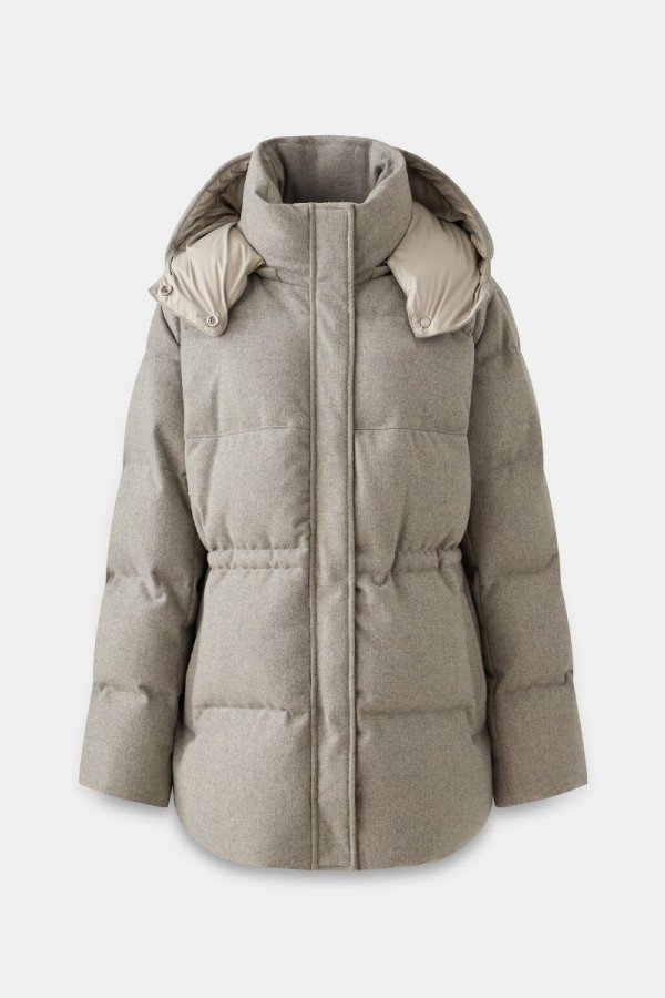 CS W250521.55 Пуховая куртка серо-бежевый