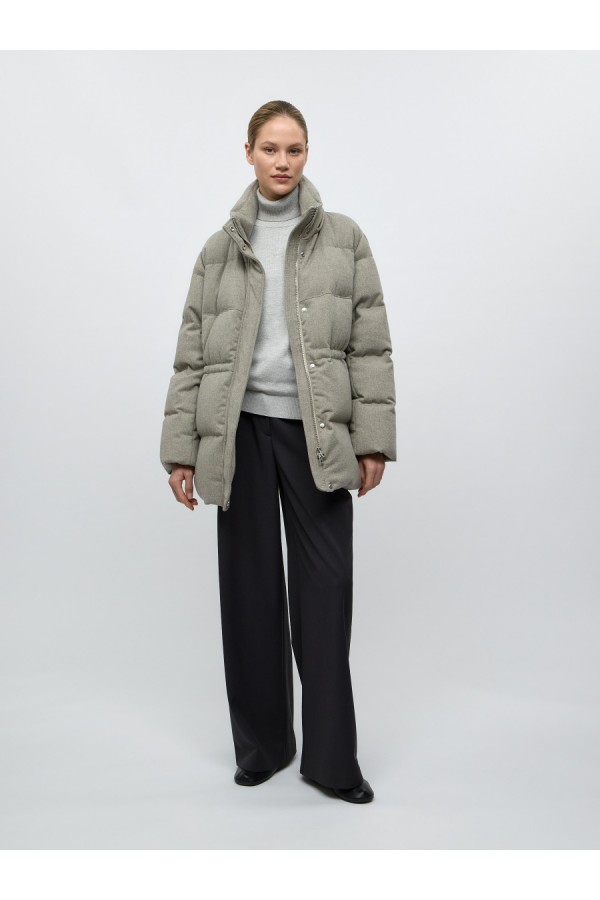 CS W250521.55 Пуховая куртка серо-бежевый