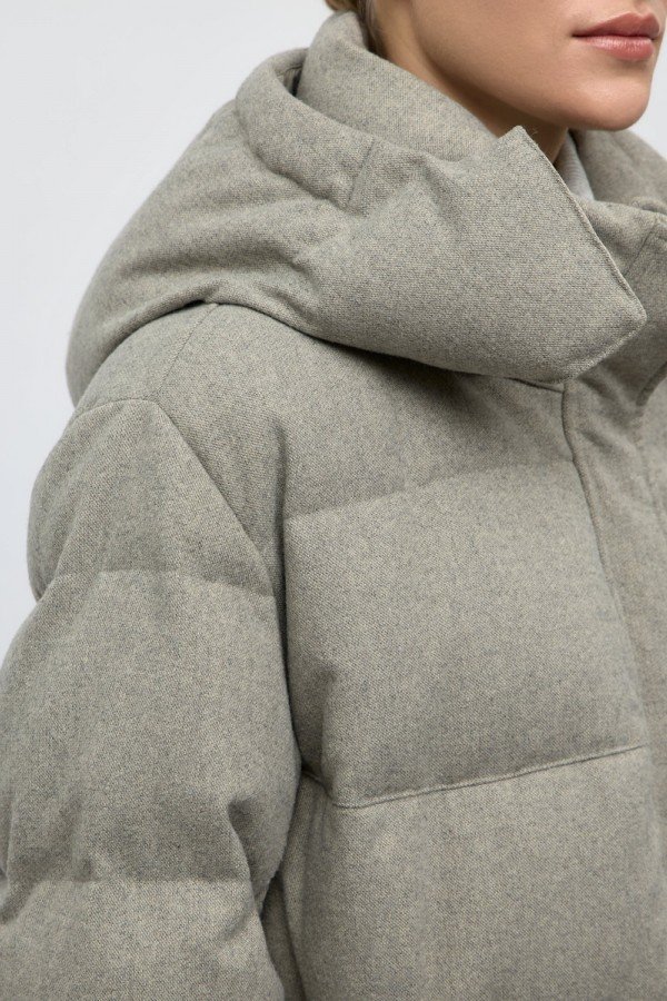 CS W250521.55 Пуховая куртка серо-бежевый