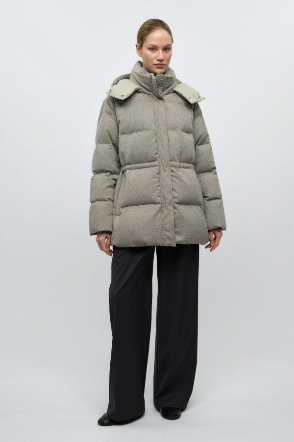 CS W250521.55 Пуховая куртка серо-бежевый