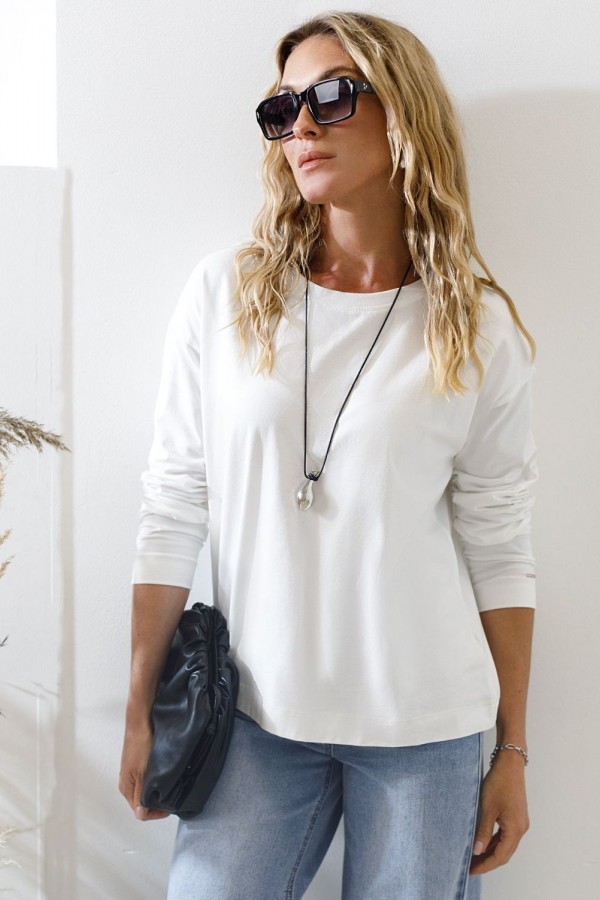 V W4914.50 Лонгслив белый