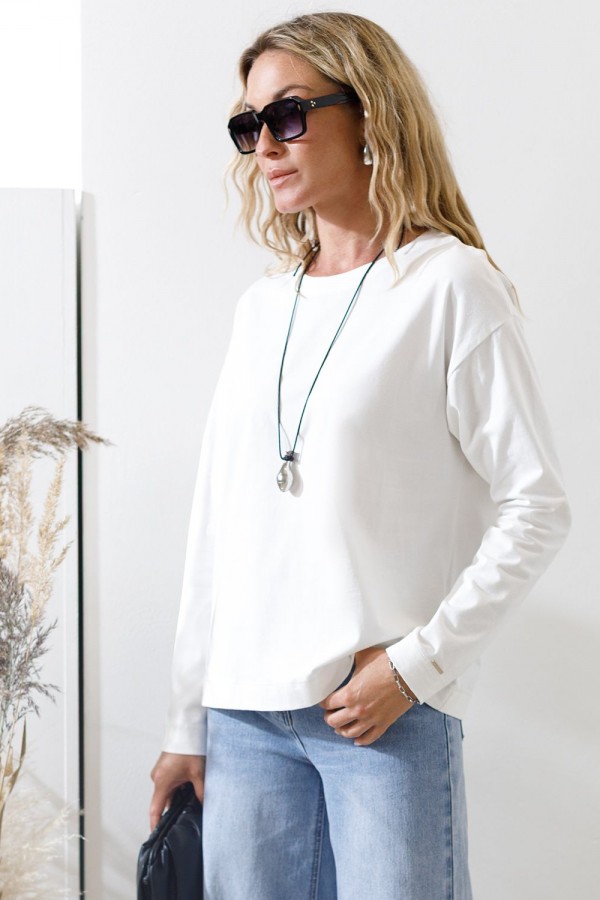 V W4914.50 Лонгслив белый