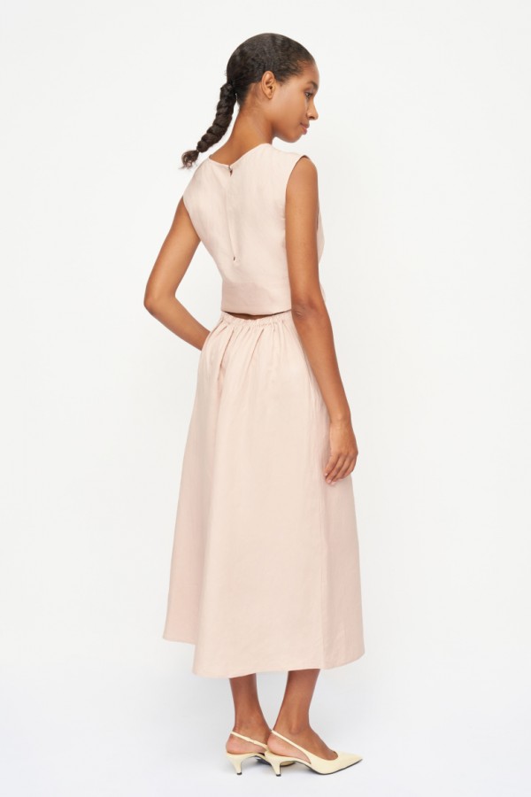 E 52070.72 Платье лен пудровый