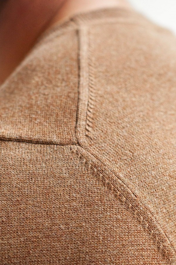 V M3914.18 Джемпер муж коричневый меланж