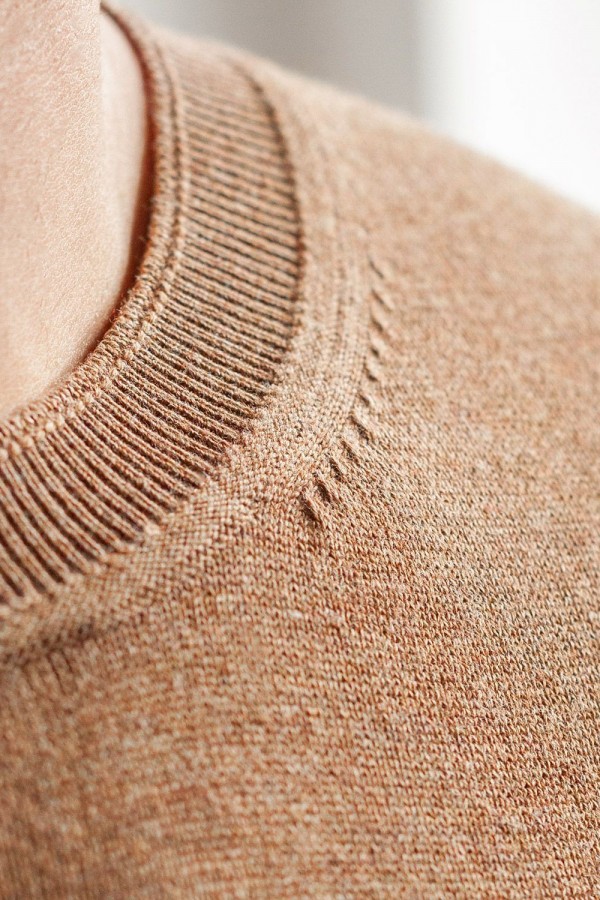 V M3914.18 Джемпер муж коричневый меланж