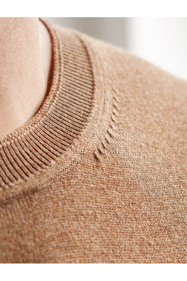 V M3914.18 Джемпер муж коричневый меланж