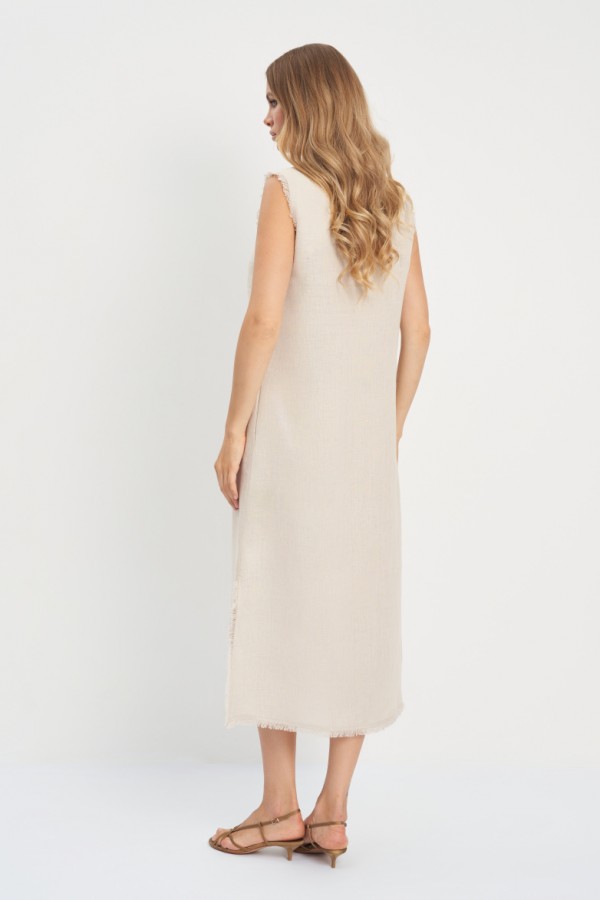 E 62104.13 Платье лен какао E 62104.13 Платье лен какао