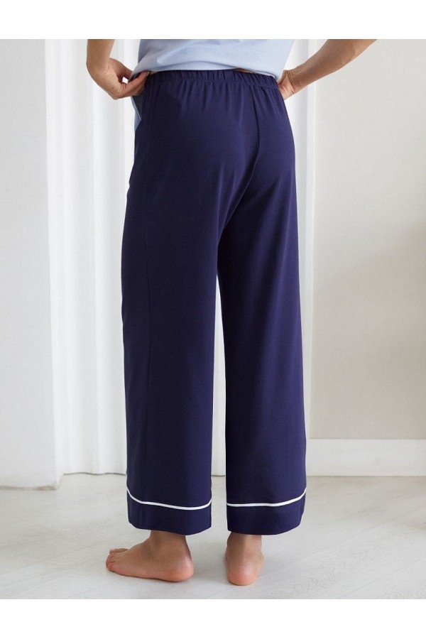 V W154.38 Брюки домашние женские т.синий