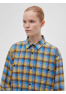 A 0094.11 Рубашка фланелевая в клетку сине-жёлтый