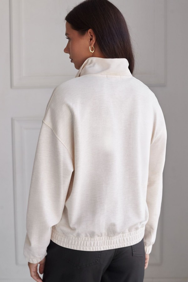 V W9101.12 Толстовка жен овсяный меланж