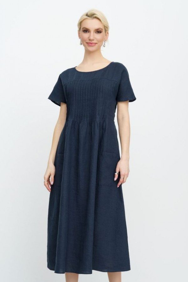 E 3803.67 Платье женское темно-синий