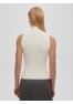 A 2240.50 Трикотажный топ с воротником стойка белый