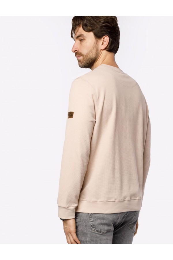 V M49027.12 Свитшот муж бежевый