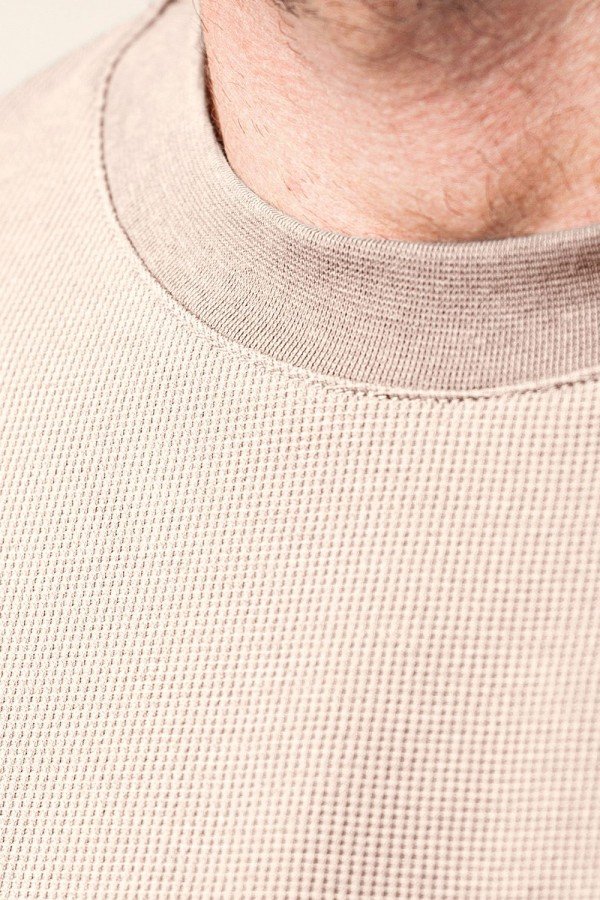 V M49027.12 Свитшот муж бежевый