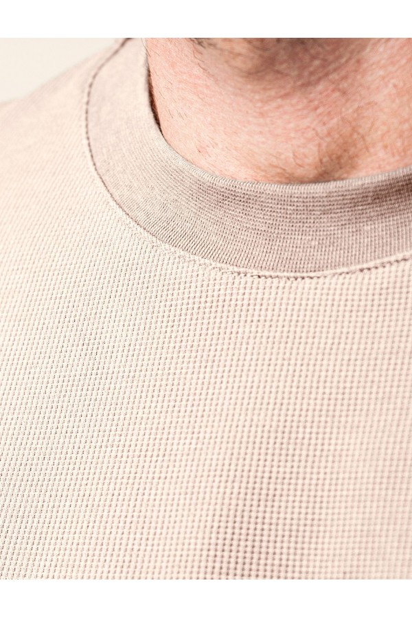 V M49027.12 Свитшот муж бежевый