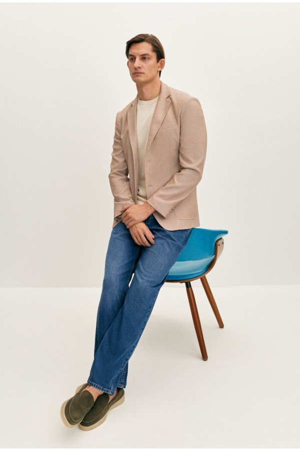 EL M0265.36 Джинсы муж темно-синий