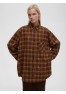 A 0164.11 Рубашка в клетку желто-коричневый