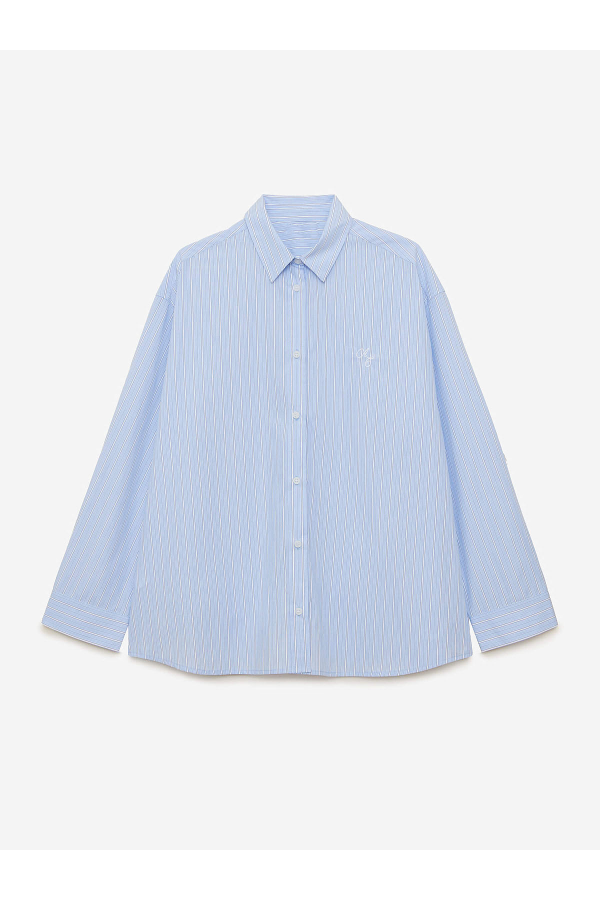 A 0103.32 Рубашка свободного кроя в полоску