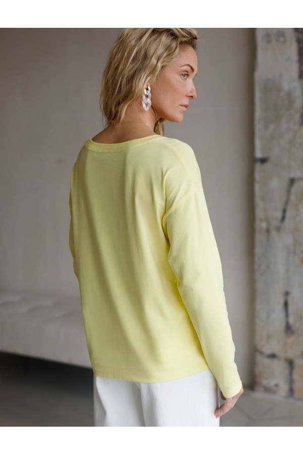 V W4914.11 Лонгслив лимонный