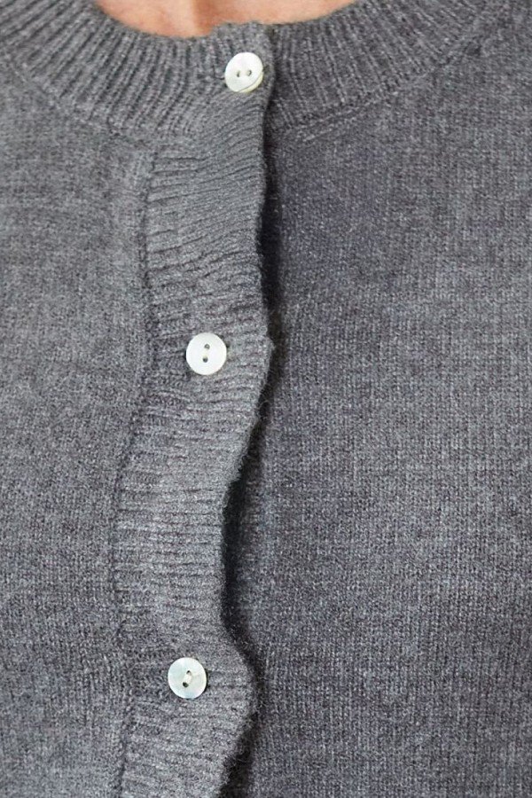 V W149.56 Кардиган жен темно-серый меланж