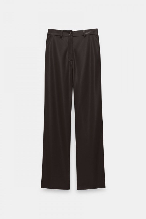 CS W240939.19 Брюки из эко-кожи шоколадный