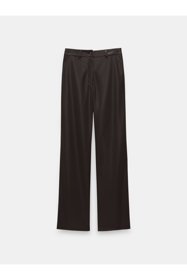 CS W240939.19 Брюки из эко-кожи шоколадный