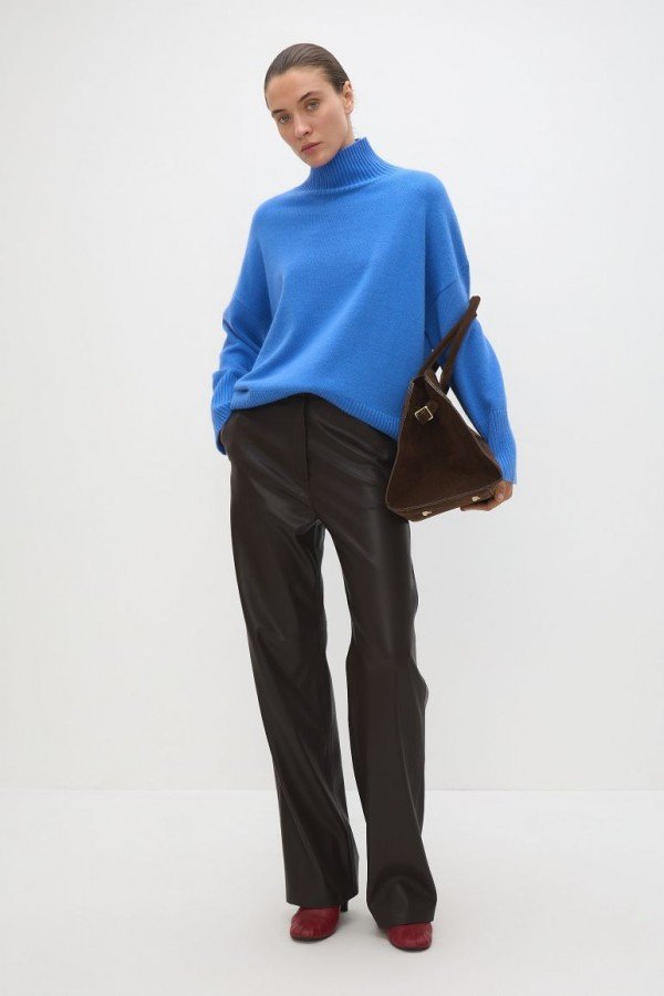 CS W240939.19 Брюки из эко-кожи шоколадный