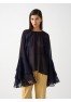 CS W250461.67 Блуза с воланами темно-синий