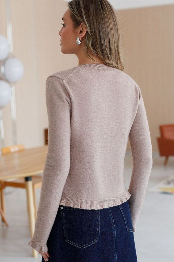 V W149.13 Кардиган жен макиато меланж