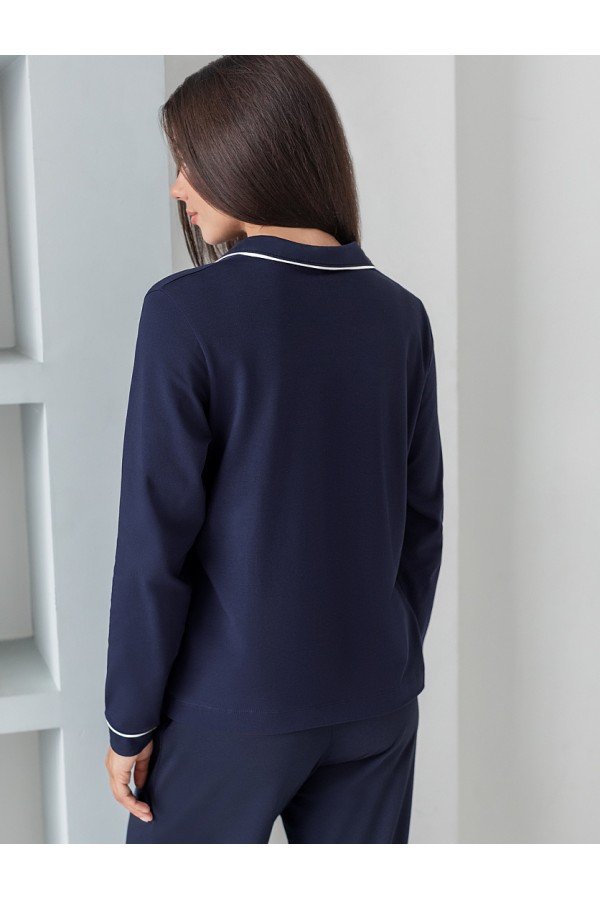 V W052.38 Блузка женская синий