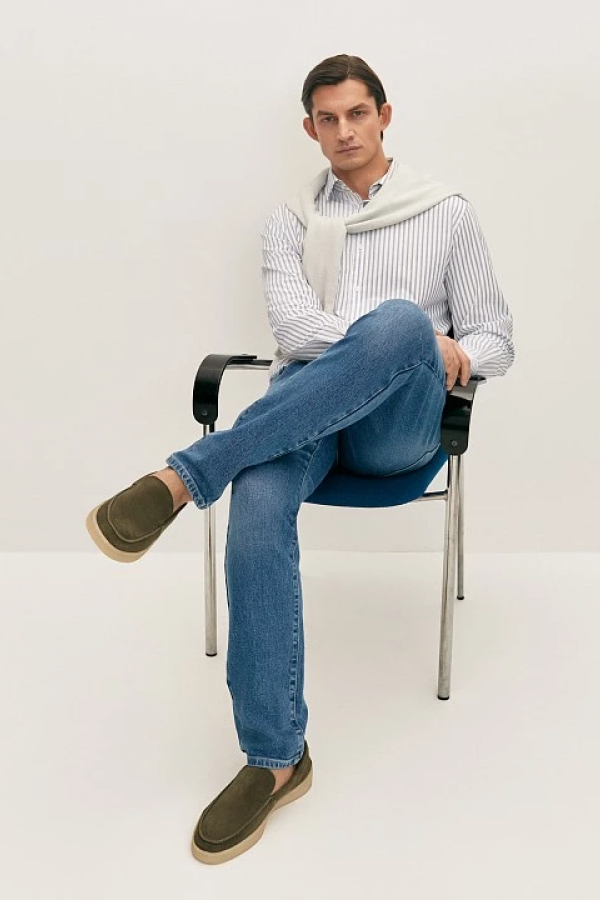 EL M0325.34 Джинсы муж серо-голубой EL M0325.34 Джинсы муж серо-голубой