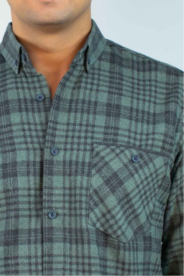 M 40536.44 Рубашка мужская зеленый