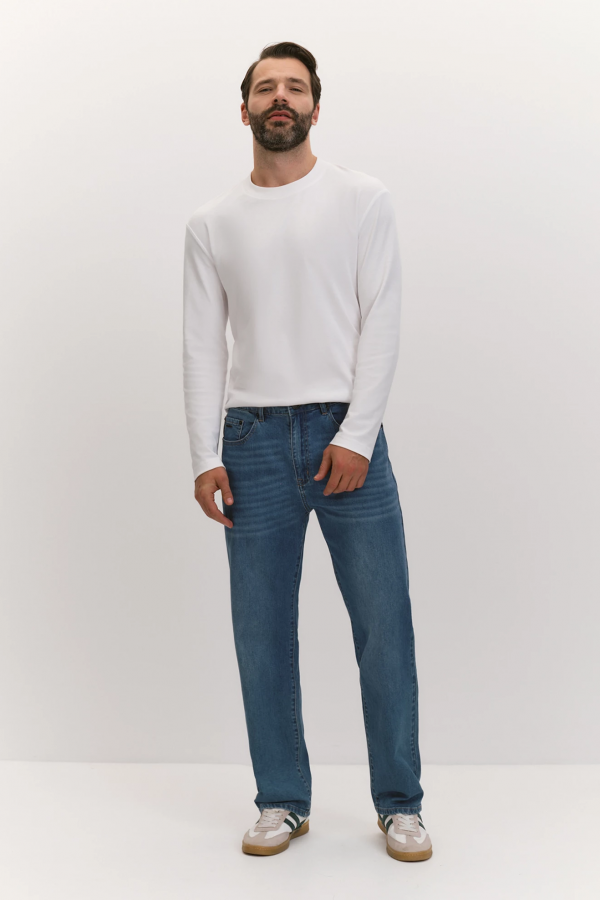 EL M0044.33 Джинсы муж светло-синий