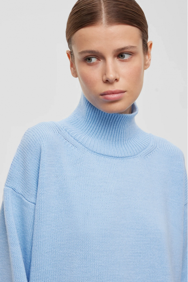 A 778.32 Платье свободного кроя, голубой