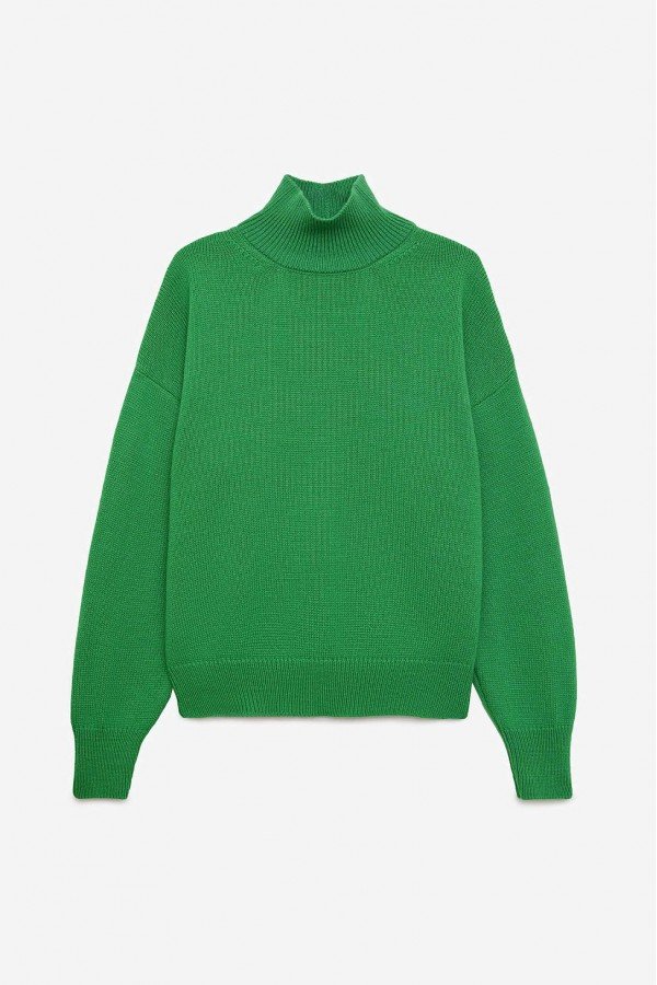 A 703.45 Свитер свободного кроя зеленый