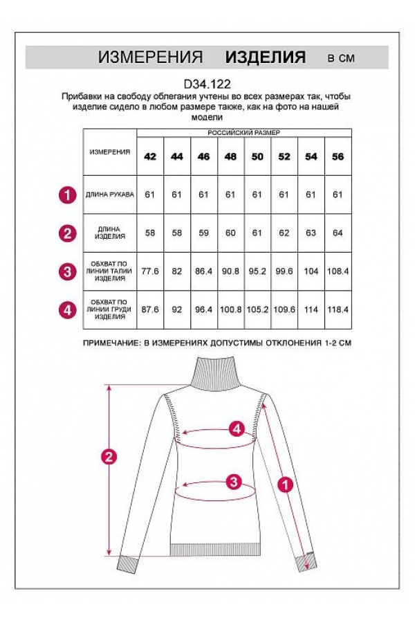 V W122.58 Водолазка жен черный