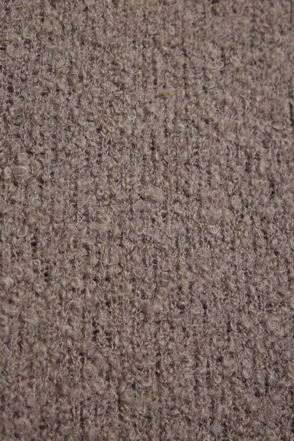 A 3175.12 Джемпер удлиненный букле из альпаки и шерсти бежевый