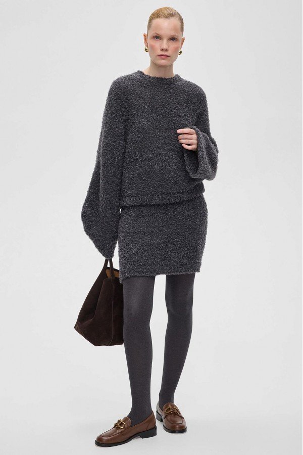 A 3181.57 Джемпер букле серый