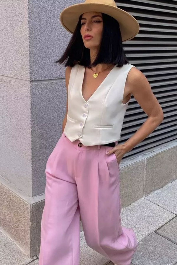 TRF1011.50 Жилет женский укороченный