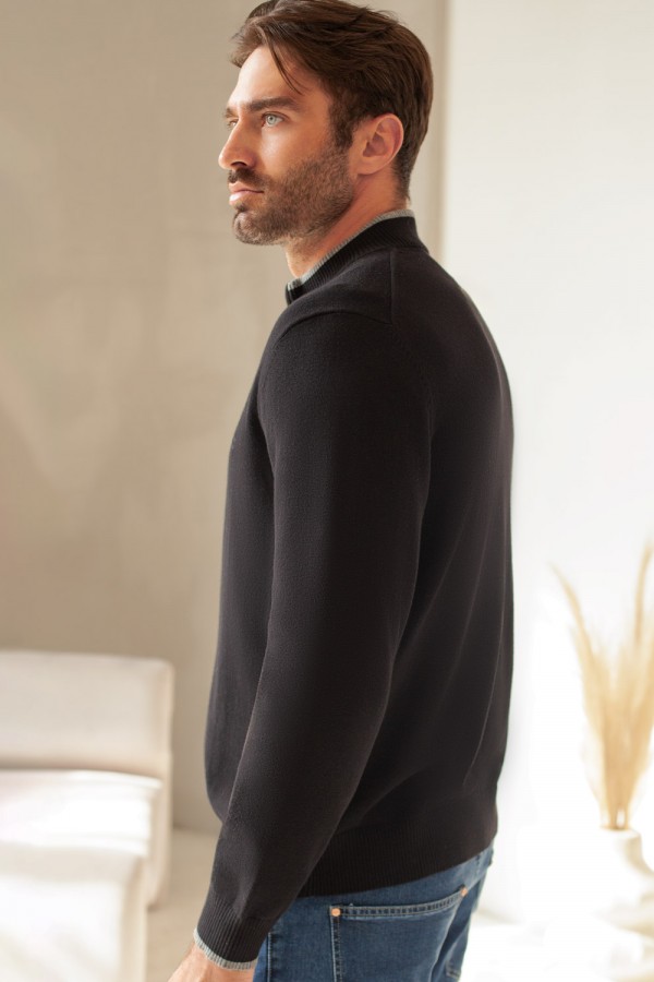 V M3100.58 Кардиган муж черный