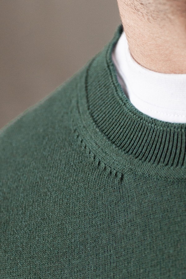 V M3914.44 Джемпер муж дымчатый зеленый