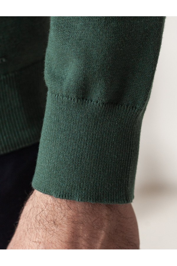 V M3914.44 Джемпер муж дымчатый зеленый