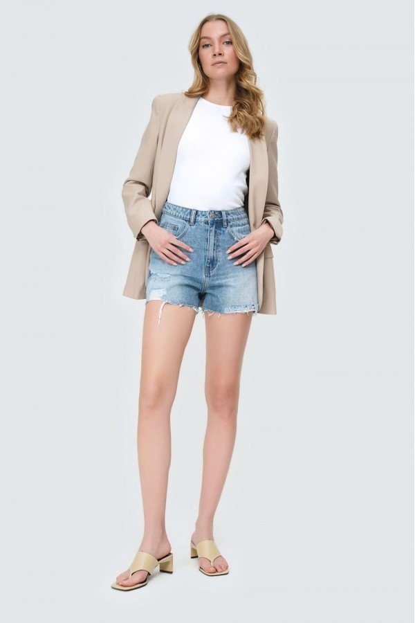 T4F W5954.33 (103-2-coll) шорты джинсовые жен T4F W5954.33 (103-2-coll) шорты джинсовые жен